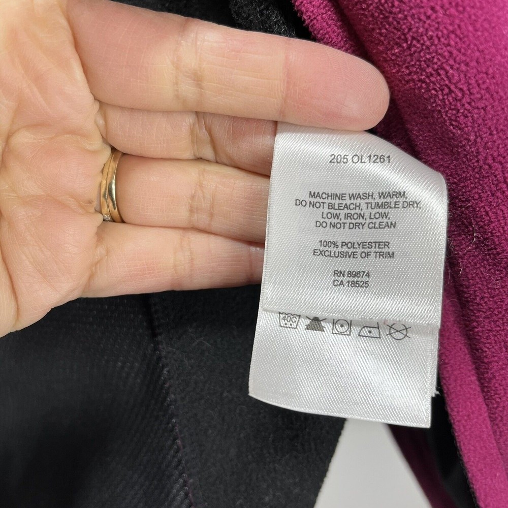Mountain Hardware Womens Jacket Size 8 Pink Long Sleeve Fleece Outdoor Full Zip - Picture 9 of 9